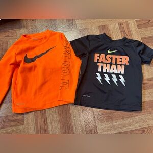 Nike long sleeve and tshirt